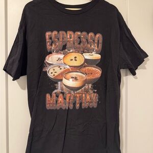 Black Espresso Martini Graphic T-Shirt